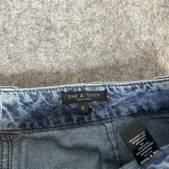 Rag & Bone Leyton Jeans Womens 10 Straight Leg Medium Wash Denim Cotton - Picture 5 of 11